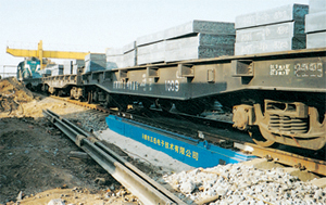 無基礎軌道衡現(xiàn)場