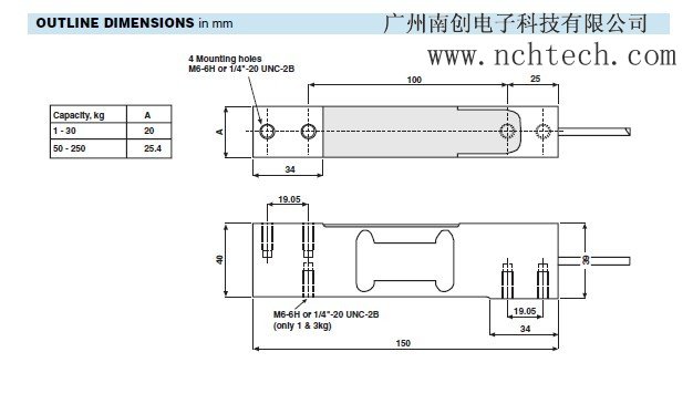 美國特迪亞1042-7kg稱重傳感器